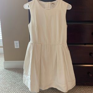 Cream Off White GAP Soft Linen Dress Size 4